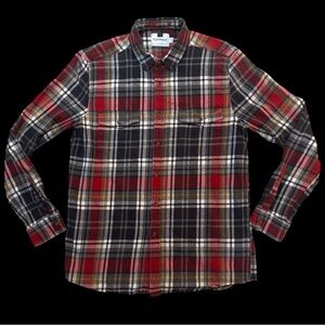 Topman Men’s Long Sleeved Button Up Plaid Shirt Size: L Color: Multi Colors